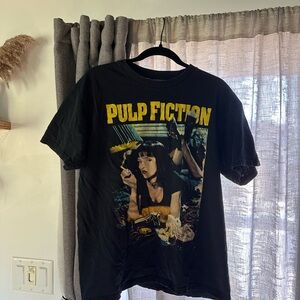 Black Pulp Fiction Graphic T-Shirt